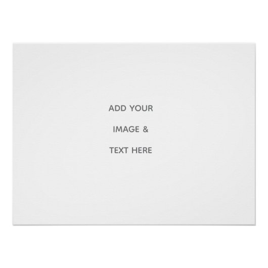 Create Your Own white  Perfect Poster (Voorkant)