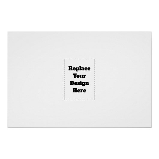 Create Your Own white  Perfect Poster (Voorkant)