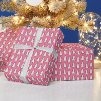 Create Your Own White Pine Tree Pink Cadeaupapier
