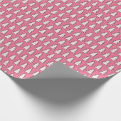 Create Your Own White Pine Tree Pink Cadeaupapier (Hoek)