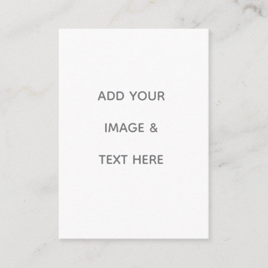 Create Your Own white  Plaatskaartje (Voorkant)