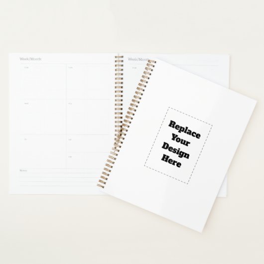 Create Your Own white  Planner (Display)