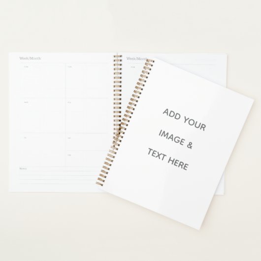 Create Your Own white  Planner (Display)