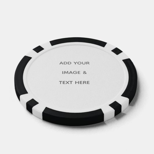 Create Your Own white Poker Chips (Enkel)