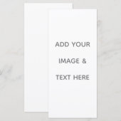 Create Your Own white  Programmakaart (Voorkant / Achterkant)