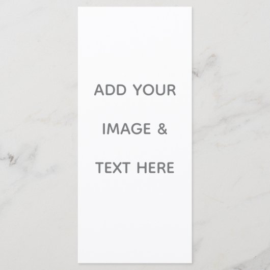 Create Your Own white  Programmakaart (Voorkant)