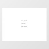 Create Your Own white  Raamsticker (Vel)