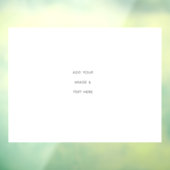 Create Your Own white  Raamsticker (Vel 3)