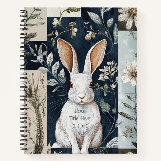 Create Your Own White Rabbit Botanical Notitieboek (Voorkant)