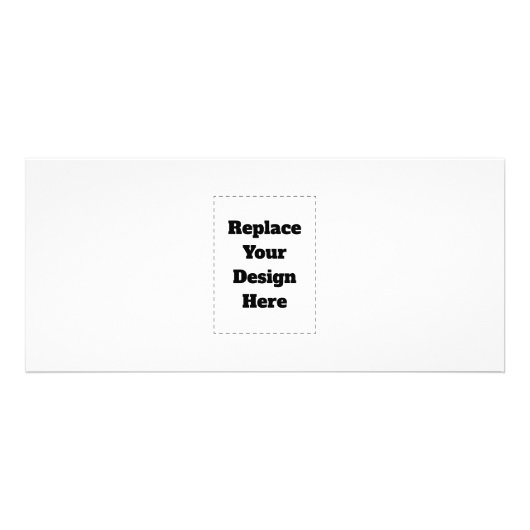 Create Your Own white  Reclamekaart (Voorkant)