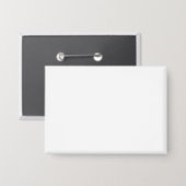 Create your own white Rectangle Button, 3.5"x 2.5" Button (Voorkant / Achterkant)