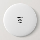 Create Your Own white  Ronde Button 4,0 Cm (Voorkant)