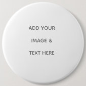 Create Your Own white  Ronde Button 6,0 Cm (Voorkant)