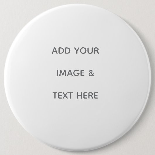 Create Your Own white  Ronde Button 6,0 Cm (Voorkant)