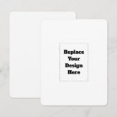 Create Your Own white  RSVP Kaartje (Voorkant / Achterkant)