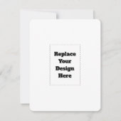 Create Your Own white  RSVP Kaartje (Voorkant)