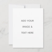 Create Your Own white  RSVP Kaartje (Voorkant)