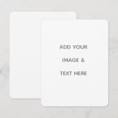 Create Your Own white  RSVP Kaartje (Voorkant / Achterkant)