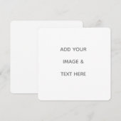 Create Your Own white  Save The Date (Voorkant / Achterkant)
