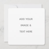 Create Your Own white  Save The Date (Voorkant)