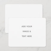 Create Your Own white  Save The Date (Voorkant / Achterkant)