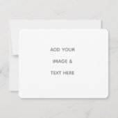 Create Your Own white  Save The Date (Voorkant)