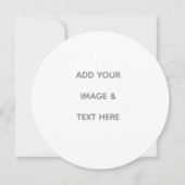 Create Your Own white Save The Date (Voorkant)