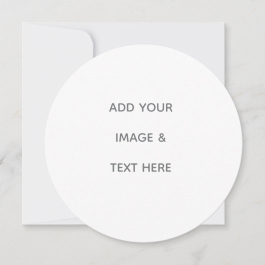 Create Your Own white Save The Date (Voorkant)
