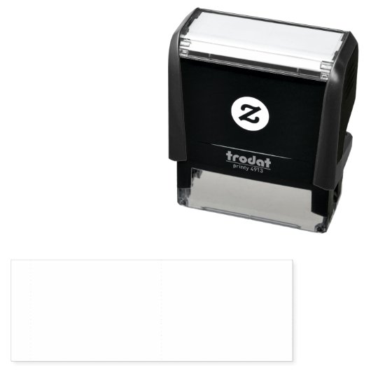 Create Your Own white Self Inking Rubber Stamp Zelfinktende Stempel (In situ)