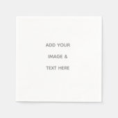 Create Your Own white  Servet (Voorkant)