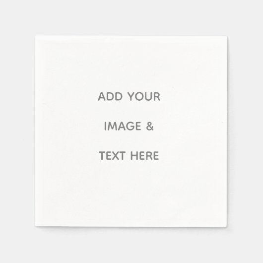 Create Your Own white  Servet (Voorkant)