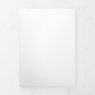 Create Your Own white simple Drieluik Wenskaart