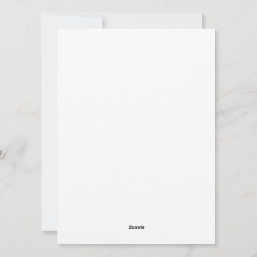 Create Your Own white simple Feestdagenkaart (Achterkant)