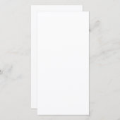 Create Your Own white simple Feestdagenkaart (Voorkant / Achterkant)