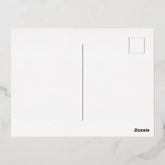 Create Your Own white simple Folie Feestdagen Briefkaart