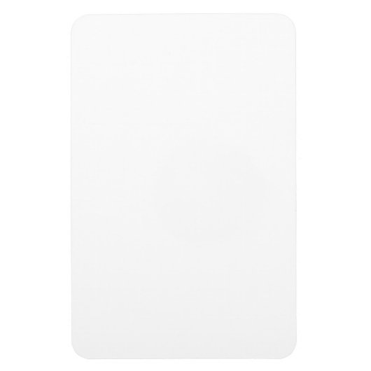 Create Your Own white simple Magneet (Verticaal)
