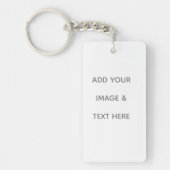 Create Your Own white Sleutelhanger (Voorkant)