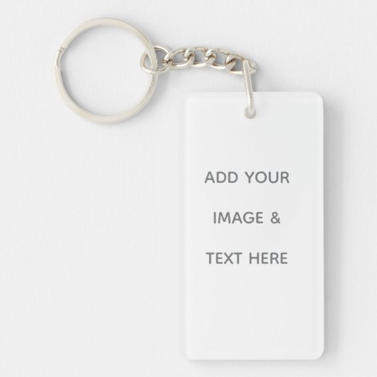 Create Your Own white Sleutelhanger (Voorkant)