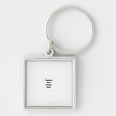 Create Your Own white  Sleutelhanger (Voorkant)