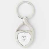 Create Your Own white  Sleutelhanger (Voorkant)