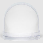 Create Your Own white  Sneeuwbol (Achterkant)