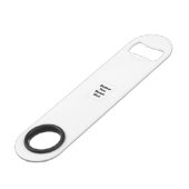 Create Your Own white  Speed Flessenopener (Voorkant Gekanteld)