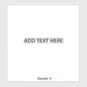 Create Your Own White Sticker (Vel)