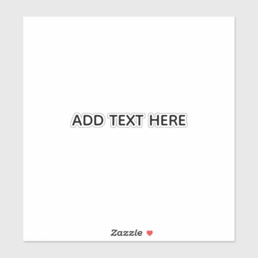 Create Your Own White Sticker (Vel)