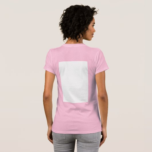 Create Your Own white  T-shirt (Achterkant volledig)