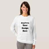Create Your Own white  T-shirt (Voorkant volledig)