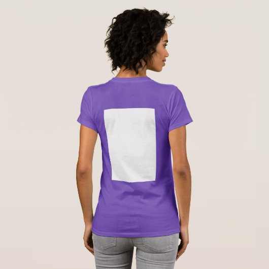 Create Your Own white  T-shirt (Achterkant volledig)