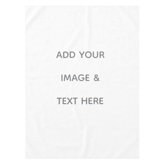 Create Your Own white  Tafelkleed (Voorkant)