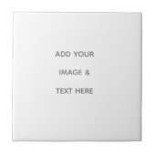 Create Your Own white  Tegeltje (Voorkant)