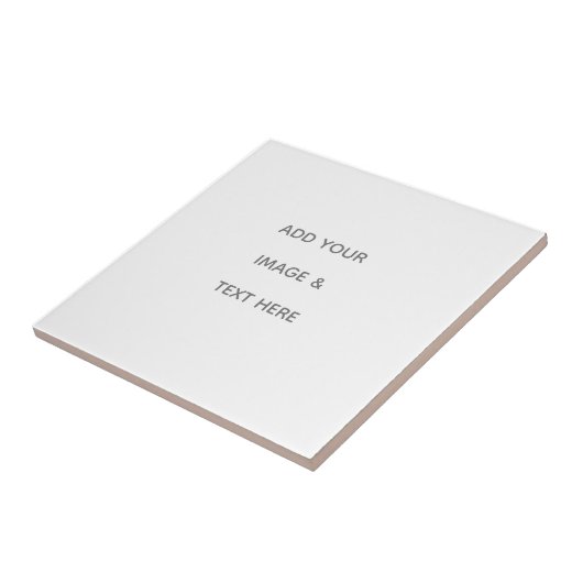 Create Your Own white  Tegeltje (Zijkant)